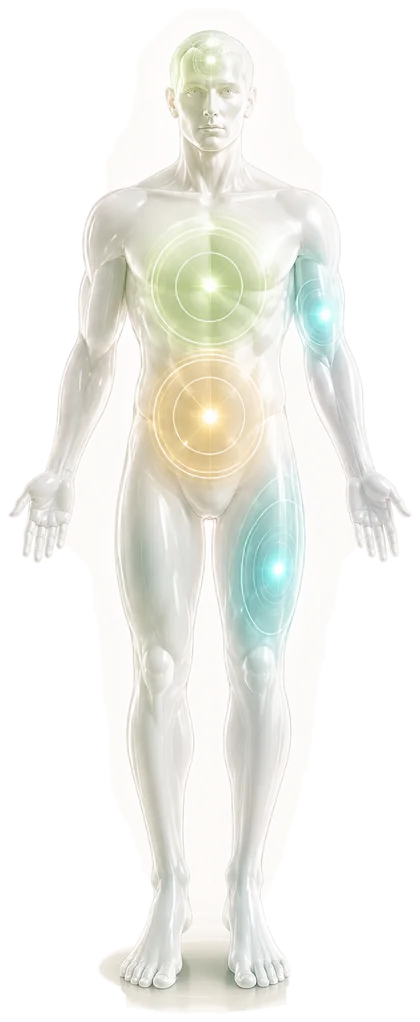 Front view minimal wellness figure